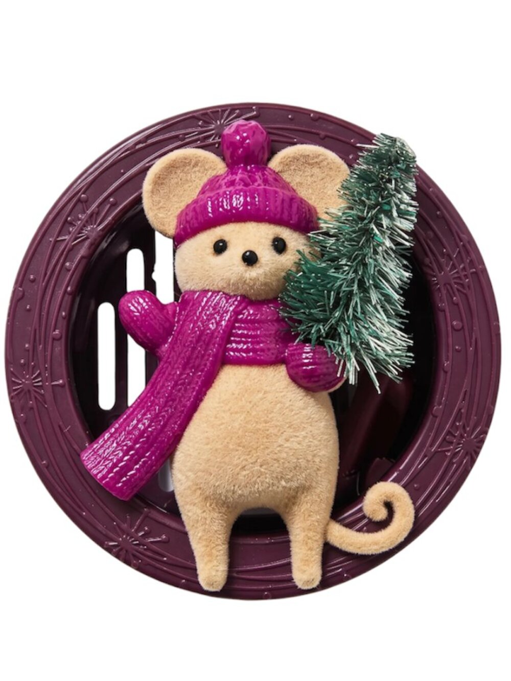 Bath & Body Works Christmas Mouse Vent & Visor Car Clip Fragrance Holder